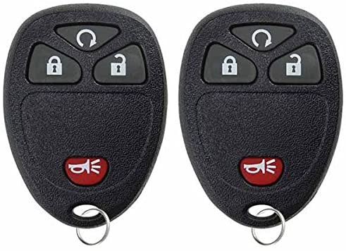 KeylessOption Keyless Entry Remote Control Car Key Fob Replacement For 15913421 (Pack of 2)