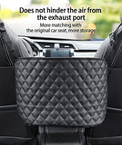 ANLEM Car Pocket Handbag Holder Driver Storage Netting Pouch Handbag Holder Front Seat Storage Barrier of Backseat Pet Kids Car Purse Black Net Pocket