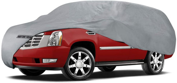 Motor Trend 4-Layer 4-Season Auto (Waterproof Outdoor UV Protection for Heavy Duty Use Full Car Cover for Vans, Suvs, Crossovers up to 185
