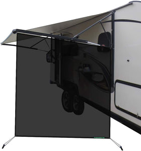 leaveshade RV Awning Sunshade Screen ● Tentproinc Brown Mesh Sun Shade ●Block Sunshine from Patio Side Direction ●Motorhome Camping Trailer UV Sunblocker ●Canopy Sunscreen-3 Years Lasting