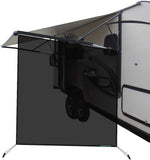 leaveshade RV Awning Sunshade Screen ● Tentproinc Brown Mesh Sun Shade ●Block Sunshine from Patio Side Direction ●Motorhome Camping Trailer UV Sunblocker ●Canopy Sunscreen-3 Years Lasting