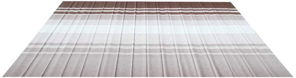 ALEKO Retractable RV Awning Fabric Replacement - 20x8 ft Shade Cover for Camper Trailer or Patio - Brown Stripes