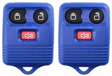 2 Replacement Keyless Entry Remote Control Key Fob Clicker Transmitter 3 Button - Black
