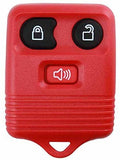 KeylessOption Black Replacement 3 Button Keyless Entry Remote Control Key Fob Clicker