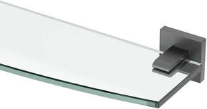 Gatco 4066 Elevate Glass Shelf, Brushed Brass
