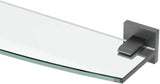 Gatco 4066 Elevate Glass Shelf, Brushed Brass