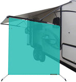 leaveshade RV Awning Sunshade Screen ● Tentproinc Brown Mesh Sun Shade ●Block Sunshine from Patio Side Direction ●Motorhome Camping Trailer UV Sunblocker ●Canopy Sunscreen-3 Years Lasting