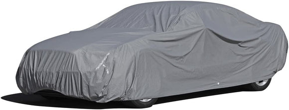 OxGord 7 Layer Waterproof Car Covers w/Fleece Inner Lining - Fits up to 204 Inches - Heavy Duty All Weather Car Accessories for Automobiles in & Outdoor Auto Cover Protection