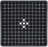 ENKOSI Square Shower Mat 21 x 21 inch for Shower Stall Floors Bathtub Mat Non Slip Firm Grip Bathroom Mat with Over 160 Strong Suction Cups (Clear)