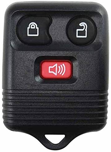 KeylessOption Black Replacement 3 Button Keyless Entry Remote Control Key Fob Clicker