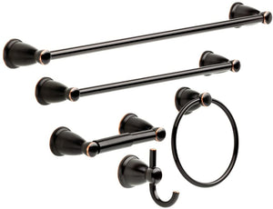 Franklin Brass Kinla Towel Bar Accessory Set, Oil Rubbed Bronze Bathroom Towel Holder, Bathroom Accessories, KIN5PC-ORB