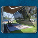 RV Awning Shade Kit 8x14 Complete RV Shade Kit (Black)
