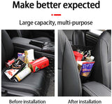 ANLEM Car Pocket Handbag Holder Driver Storage Netting Pouch Handbag Holder Front Seat Storage Barrier of Backseat Pet Kids Car Purse Black Net Pocket