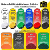 20Piece Drill Brush Attachments Set, Scrub Pads & Sponge,Buffing Pads，Power Scrubber Brush with Extend Long Attachment，Car Polishing Pad Kit