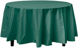 12-Pack Premium Plastic Tablecloth 84in. Round Table Cover - Lavender