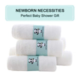 Bamboo Baby Washcloths - 2 Layer Soft Absorbent Bamboo Towel - Newborn Bath Face Towel - Natural Baby Wipes for Delicate Skin - Baby Registry as Shower(6 Pack)