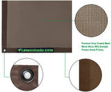leaveshade RV Awning Sunshade Screen ● Tentproinc Brown Mesh Sun Shade ●Block Sunshine from Patio Side Direction ●Motorhome Camping Trailer UV Sunblocker ●Canopy Sunscreen-3 Years Lasting