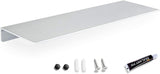Bathroom Shelf Shower Shelf Bracket Black,Rustproof Shower Caddy Self Adhesive with Glue or Wall Mount with Screws,Aluminum Bathroom Shelf Storage Floating Shelves Storage