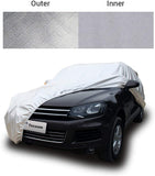 Tecoom Super Heavy Duty Multiple Layers SUV Cover All Weather Waterproof Windproof Reflective Snow Sun Rain UV Protective Outdoor with Buckles and Belt Fit 196-210 inches SUV