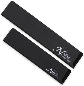 2-Piece Universal Knife Edge Guards (8.5” and 10.5") are More Durable, Non-BPA, Gentle on Your Blades, and Long-Lasting. Noble Home & Chef Knife Covers Are Non-Toxic and Abrasion Resistant!
