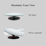 2 pcs Blind Spot Mirrors, 2" Round Ultra-thin Frameless HD Glass Convex Side Rear View Mirror with Wide Angle Adjustable Stick for Cars SUV and Trucks, Pack of 2