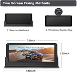 1080P Backup Camera and Monitor Kit 7 inch HD Widescreen for Car SUV with 49ft Long Wired Rear Camera with Parking Guideline
