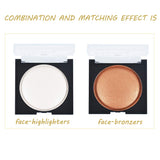 Face Shimmer Highlighter Natural Face Glow Highlighter Makeup Shiny White Powder Long-lasting Makeup Sweat-Proof and Waterproof 2.7 oz