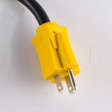 MAXXHAUL 80708 Dogbone RV/Electrical Adapter 15Amp Male to 50 Amp Female with Handle for Easy Removal