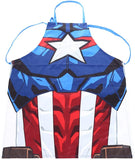 MINISO Marvel Apron Tablier for Women Men Chef Cooking Kitchen Aprons Tabliers - Size 27" x 23", Captain America