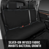 Sharper Image Antimicrobial Car Seat Cover for Rear Bench Seats – Silver Ion Infused Fabric Protects Against Growth of Bacteria on Surface, Easy to Install with Universal Fit for Cars Trucks and SUV