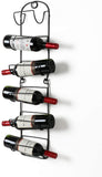 SODUKU Towel Rack Wall Mounted Metal Wine Rack Towel Shelf for Bathroom Black