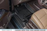 MAXLINER Floor Mats 3 Rows and Cargo Liner Behind 3rd Row Set Black for 2015-2018 Suburban/Yukon XL (with 2nd Row Bench Seat)