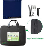Tentproinc RV Awning Sunshade Screen ● Navy Blue Mesh Sun Shade ● Block Sunshine from Patio Side Direction ● Motorhome Camping Trailer UV Sunblocker ● Canopy Sunscreen-3 Years Lasting