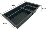Center Console Organizer Compatible with 2014 2015 2016 2017 2018 Chevy Silverado Tahoe Suburban and GMC Sierra Yukon Tray Accessories Armrest Storage-Full Console w/Bucket Seats ONLY
