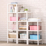 IOTXY Bathroom 3-Tier Towel Shelves, 100% All Solid Wood Storage Rack, Shower Room Floor Shelf, Multifunctional Organizer, Easy Assembly (2nd Generation), White