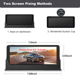 FHD 1080P Backup Camera and 7 inch Monitor kit for Truck/car/Pickup/rv/Trailer/SUV HD Rear or Front Camera with 49ft Long Cable