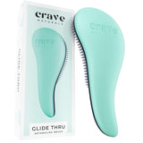 Naturals Glide Thru Detangling Brush for Adults & Kids Hair - Detangler Hairbrush for Natural, Curly, Straight, Wet or Dry Hair (BLACK)