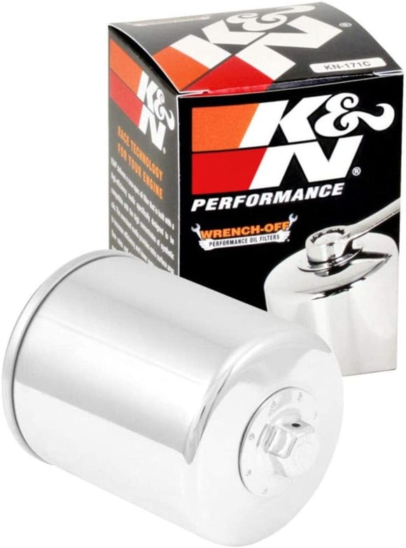 K&N Motorcycle Oil Filter: High Performance, Premium, Designed to be used with Synthetic or Conventional Oils: Fits Select Harely Davidson, Buell Motorcycles, KN-171C