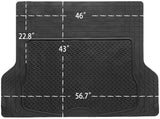 N / A Matdology Cargo Liner Floor Mat Trunk Heavy Duty Rubber All Weather Protection, Trimable to Fit for Car, SUV, Van, Trucks, Black