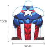 MINISO Marvel Apron Tablier for Women Men Chef Cooking Kitchen Aprons Tabliers - Size 27" x 23", Captain America