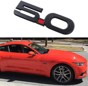 Chuanzhi Sales Fit Mustang Emblem Sticker 3D Metal Badge Car Side Fit Ford Car Accessories (Black)