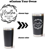 Personalized Tumbler 304 Stainless Steel 20oz Double Wall Vacuum Insulated Wine Beer Pint Coffee Splash Proof Lid Thermal Cup Custom Mug Bottle for Work Gym Fitness