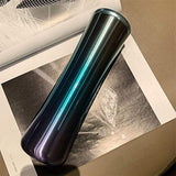 Creative high-end water cup 450ml capacity 316 stainless steel vacuum flask,Gradient purple,450ml