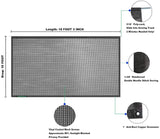 leaveshade RV Awning Sunshade Screen ● Tentproinc 10'X18'3''- Black Mesh Sun Shade ● Block Patio Front Sun Light ● Motorhome Camping Trailer UV Sunblocker ● Canopy Sunscreen-3 Years Lasting
