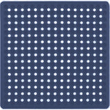 Gorilla Grip Patented Shower Stall Mat, 21x21 Bath Tub Mats, Washable, Square Bathroom Mats for Showers with Drain Holes, Suction Cups, White