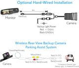 Wireless Backup Rear View Camera - Waterproof License Plate Car Parking Rearview Reverse Safety/Vehicle Monitor System w/ 4.3” Mirror Video LCD, Distance Scale Lines, Night Vision - Pyle PLCM4590WIR