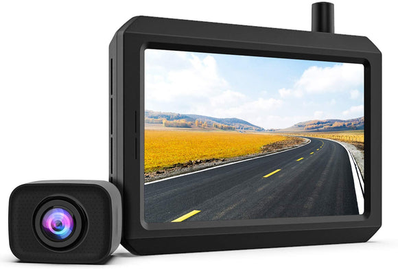 720P HD Wireless Backup Camera, Support 2 Cameras with Digital Wireless Signal, Waterproof Rear View Camera, 5″ TFT-LCD HD Monitor Ideal for SUV/Van/Trucks/Mini RV/Pickup (BOSCAM K7 Pro)