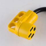 MAXXHAUL 80708 Dogbone RV/Electrical Adapter 15Amp Male to 50 Amp Female with Handle for Easy Removal