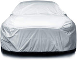 iCarCover 10-Layers All Weather Waterproof Snow Rain UV Sun Dust Protection Automobile Outdoor Coupe Sedan Hatchback Wagon Custom-Fit Full Body Auto Vehicle Car Cover - Cars Up to 173"