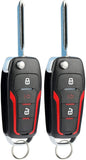 KeylessOption Keyless Entry Car Remote Uncut Ignition Flip Key Fob for Ford Lincoln Mercury CWTWB1U345 (Pack of 2)